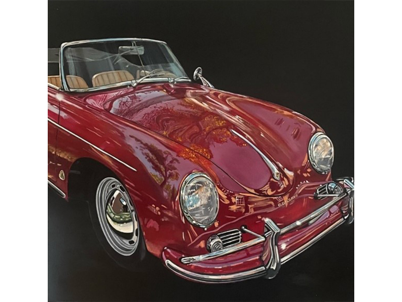 Reflecting on a 356 Cabriolet