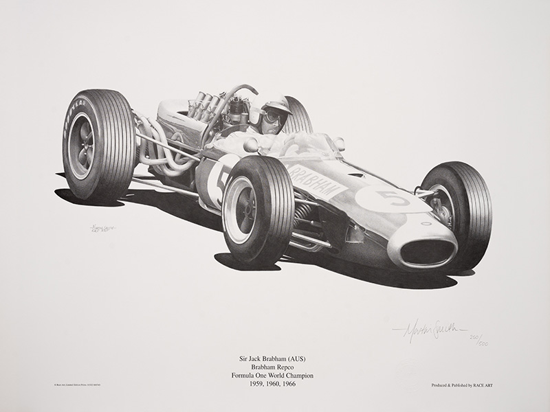 46 Sir Jack Brabham, Brabham Repco - Martin Smith