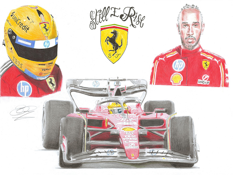 66 Lewis Hamilton 'Ferrari montage' - Brian Casey