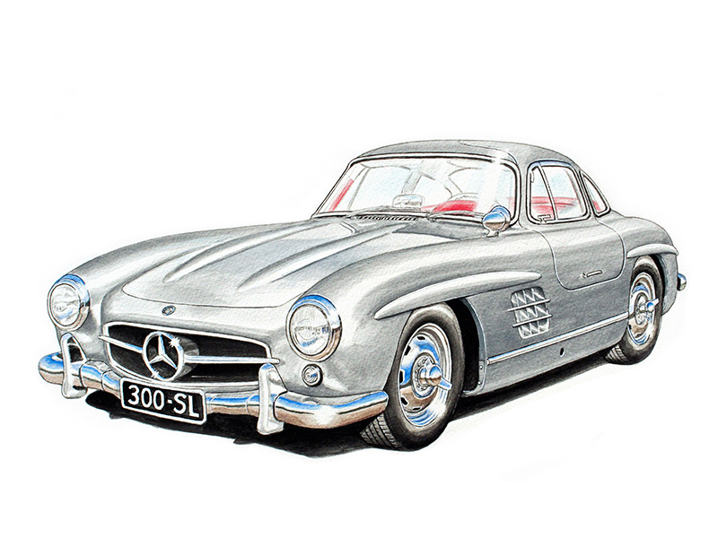 70 Mercedes-Benz SL Gullwing - Phil Lightman