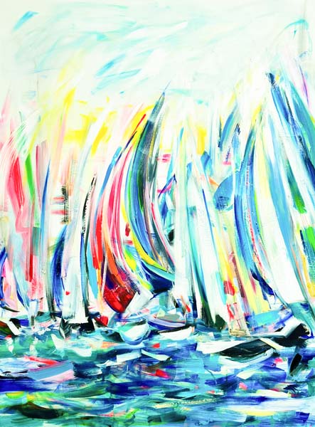 Jacquie Turner ref 1029 Round the Island Race 5 (1220 mm x 910 mm)