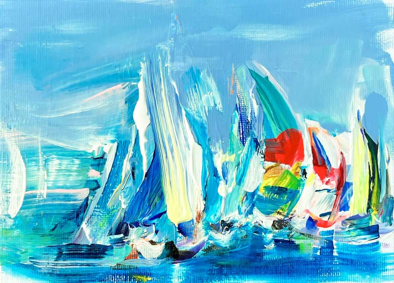 Jacquie Turner ref 1047 Round the Island Race 6 (128 mm x 178 mm)