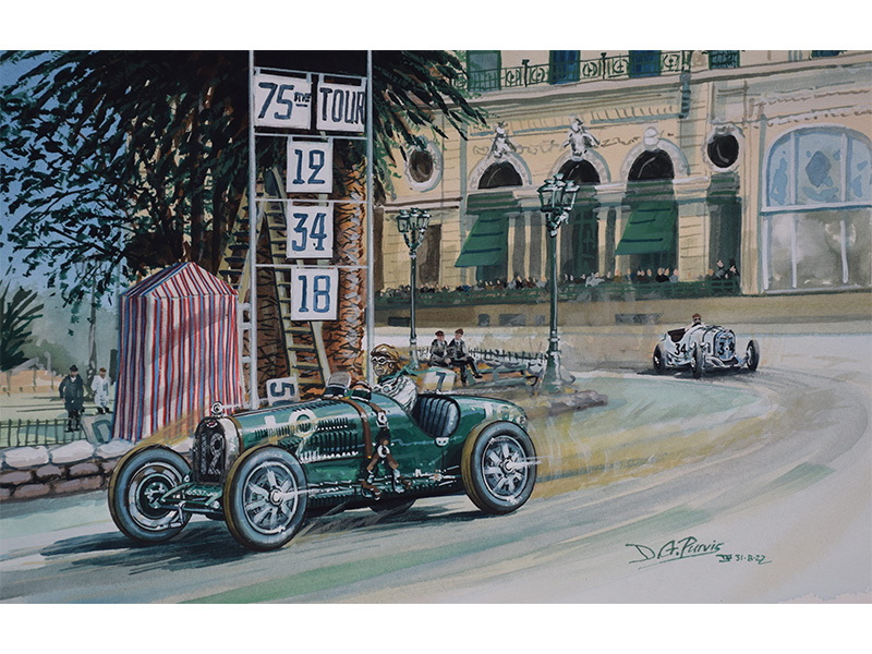 1929 Monaco GP Grover-Williams Bugatti T35