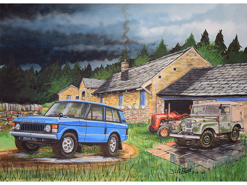 Old and New Land Rover