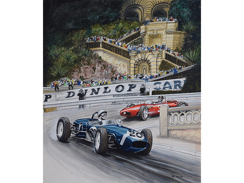 Stirling Moss Lotus 1961 Monaco GP
